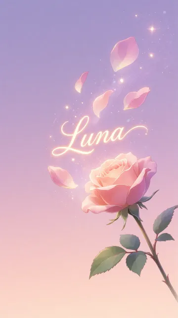 Luna - Rosa Etérea Iluminada