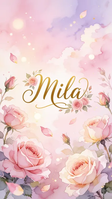 Mila - Rosas de Acuarela Mágica