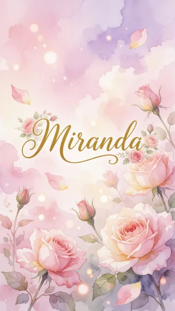 Miranda - Rosas de Acuarela Mágica