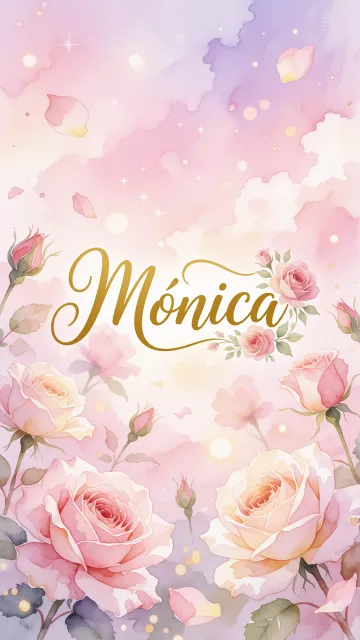 Monica - Rosas de Acuarela Mágica