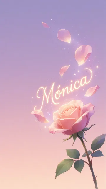 Monica - Rosa Etérea Iluminada
