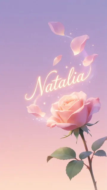 Natalia - Rosa Etérea Iluminada