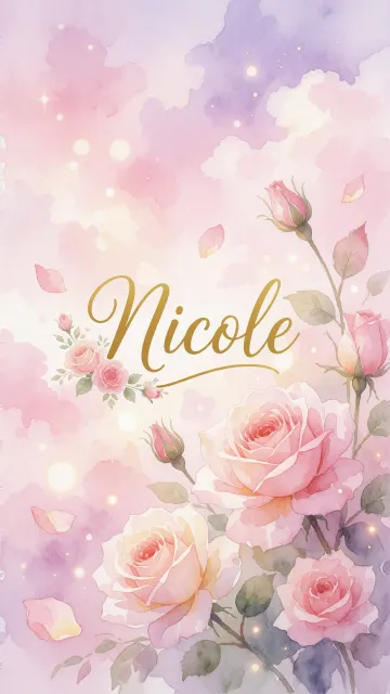 Nicole - Rosas de Acuarela Mágica