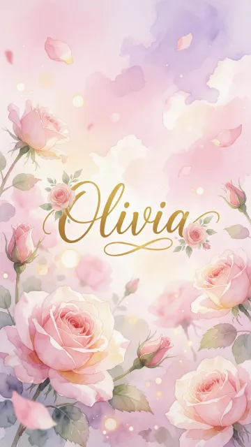 Olivia - Rosas de Acuarela Mágica