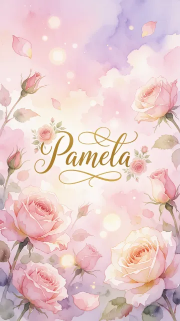 Pamela - Rosas de Acuarela Mágica