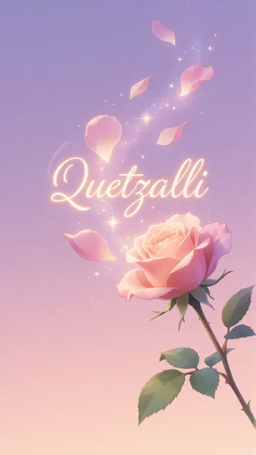Quetzalli - Rosa Etérea Iluminada