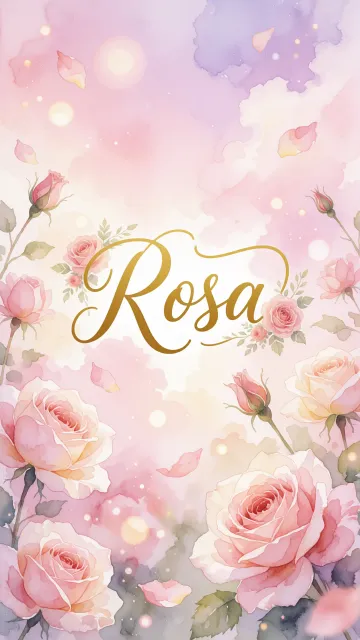 Rosa - Rosas de Acuarela Mágica