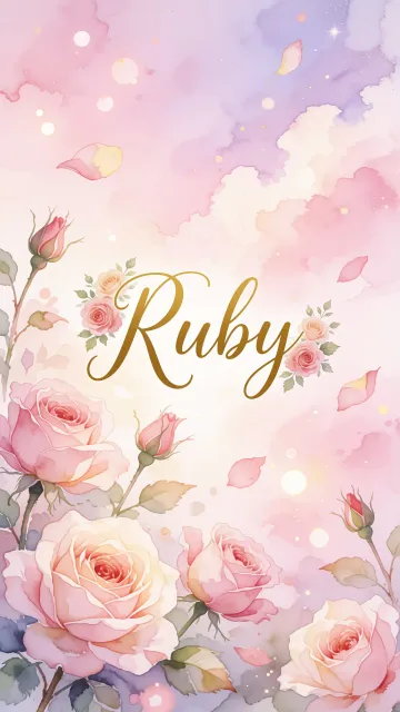 Ruby - Rosas de Acuarela Mágica