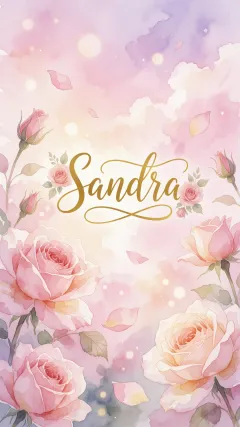 Sandra - Rosas de Acuarela Mágica
