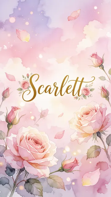 Scarlett - Rosas de Acuarela Mágica