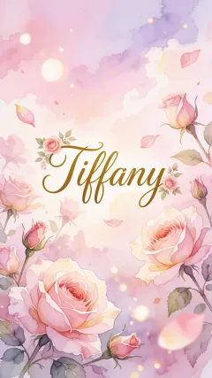 Tiffany - Rosas de Acuarela Mágica