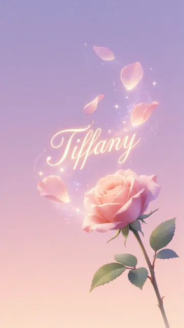 Tiffany - Rosa Etérea Iluminada