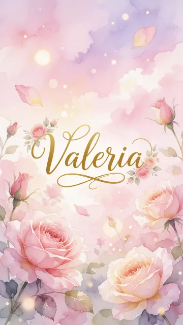 Valeria - Rosas de Acuarela Mágica