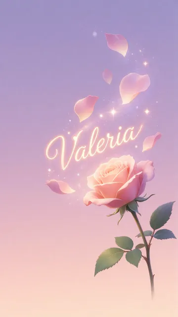 Valeria - Rosa Etérea Iluminada