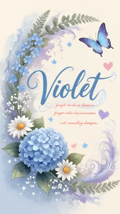 Violet - Jardín de Hortensias